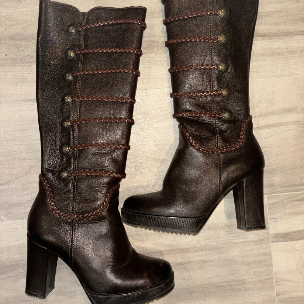 Brown Leather Boots